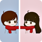 Cute Couple Love Wallpaper biểu tượng