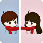 Cute Couple Love Wallpaper ไอคอน