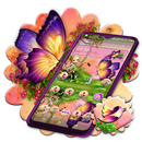 Butterfly Girl Nature Theme APK