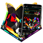 Colorful Wolf Launcher Theme ไอคอน