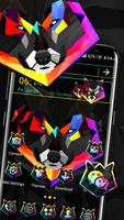 Colorful Wolf Launcher Theme poster