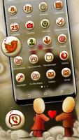 Cute Love Launcher Theme screenshot 1