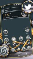 3D Metallic Ball Theme screenshot 1