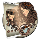 Girl Painting Launcher Theme APK