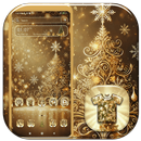Golden Christmas Tree Theme APK