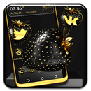 Golden Black Strawberry Theme APK