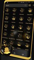 Golden Black Strawberry Theme تصوير الشاشة 1