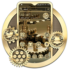 Golden Machine Gear Theme icon