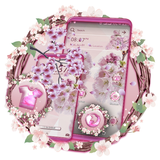 Pink Cherry Blossom Theme ไอคอน