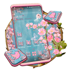 Pink Spring Flowers Theme آئیکن