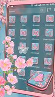 Pink Spring Flowers Theme スクリーンショット 1