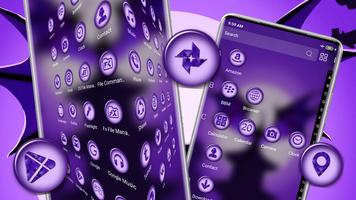 Purple Bat Theme اسکرین شاٹ 2