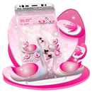 Swan Pink Love Launcher Theme APK