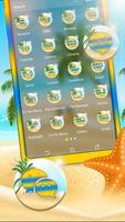 Summer Beach Launcher Theme ภาพหน้าจอ 1