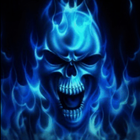 Blue Skull Live Wallpaper ikona