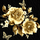 Gold Flowers With Butterfly Li APK