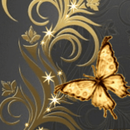 Great Butterfly Gold Live Wall APK