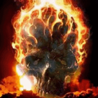 Skull In Flame Live Wallpaper icône