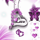 Purple Butterfly Love Live Wal أيقونة