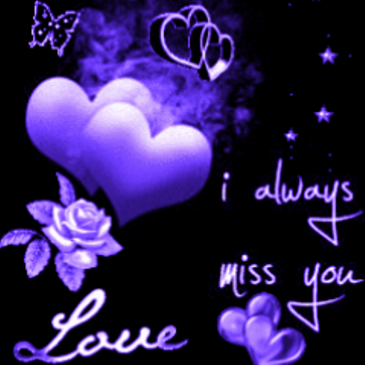 Purple Heart And Flower Live W