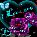 APK Purple Rose Blue Butterfly Liv