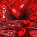 APK Red Heart On Red Sea Live Wall