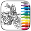 Livre de coloriage MOTO PERSONNALISÉE