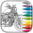 Livre de coloriage MOTO PERSONNALISÉE icône