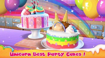 Unicorn Cake Bakery Chef : Food Maker Baking Game الملصق