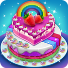 Unicorn Rainbow Cake Maker Bakery Zeichen