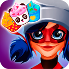 Ladybug and Cat Noir Cupcake simgesi