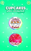 Cupcakes Coloring Book Glitter poster