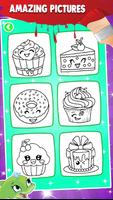 Cupcakes Coloring Book Glitter screenshot 1