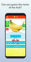 English Fruits Quiz - Learning poster