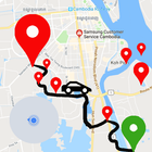 Hoja de ruta - Navegación GPS icono