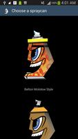 Graffiti Spraycan Sticker Plakat