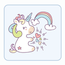 Cute Cartoon Unicorn Kawaii Theme APK