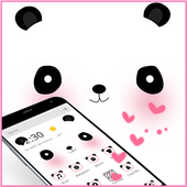 Cuteness Blush Panda Cartoon Theme icon
