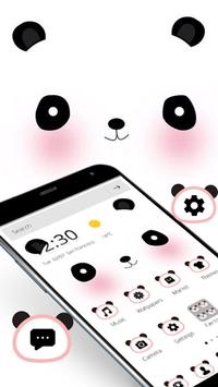 Cuteness Blush Panda Cartoon Theme screenshot 1