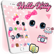 Hello Princess Kitty Pink Cute Cartoon Theme