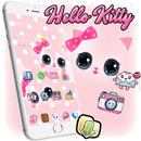 Hello Princess Kitty Pink Cute Cartoon Theme APK