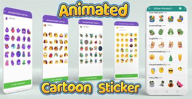Anime Cartoon Sticker Animated plakat