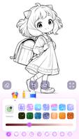 Cute Anime Coloring Game ảnh chụp màn hình 3