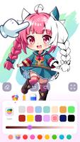 Cute Anime Coloring Game ảnh chụp màn hình 1