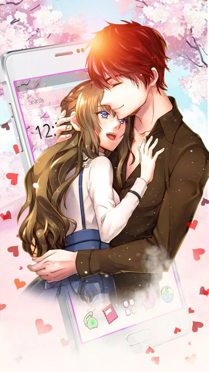 Cute Anime Love Couple Theme APK for Android Download