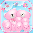 Cute Bear Love Theme Teddy ikona