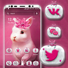 Cute Bunny Launcher Theme-icoon