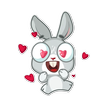 Cute Bunny Stickers WASticker