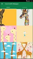 Süße Giraffe Wallpaper Plakat