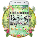 Cute girly quote theme APK